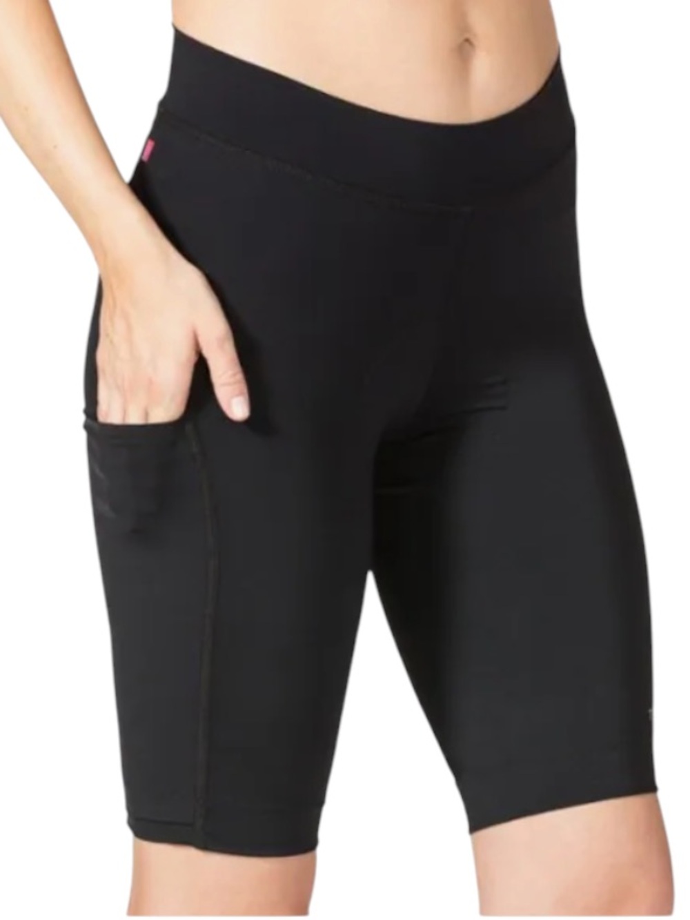 Terry NWT Women's Black Liberty Bermuda Bike Shorts with Side Pocket Cycling